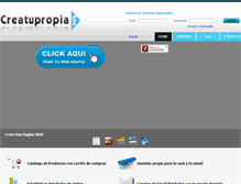 Tablet Screenshot of creatupropiaweb.com